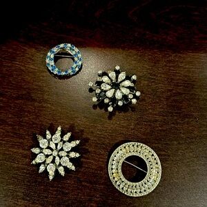 Four small brooches - just lovely!!